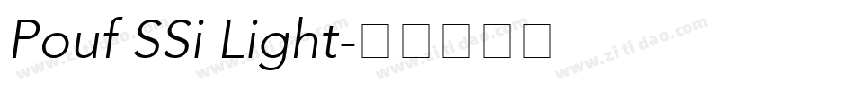 Pouf SSi Light字体转换